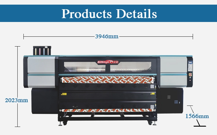 High Performance 1800mm/1900mm Automatic Kingjet Digital Printing Sublimation Paper Roll UV Textile Printer