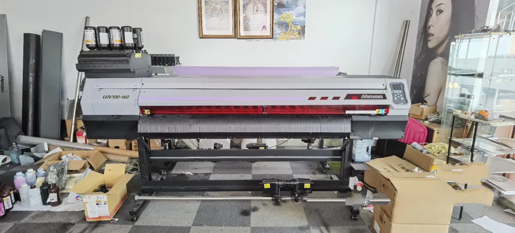 Used and 90%New Mimaki Ujv100-160 Ujv300-160 Roll to Roll LED-UV Inkjet Printer Second Hand/Refurbished Mimaki Ujv100-160 Roll to Roll Inkjet Printers